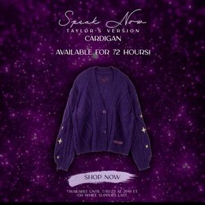 Taylor Swift Speak Now Cardigan